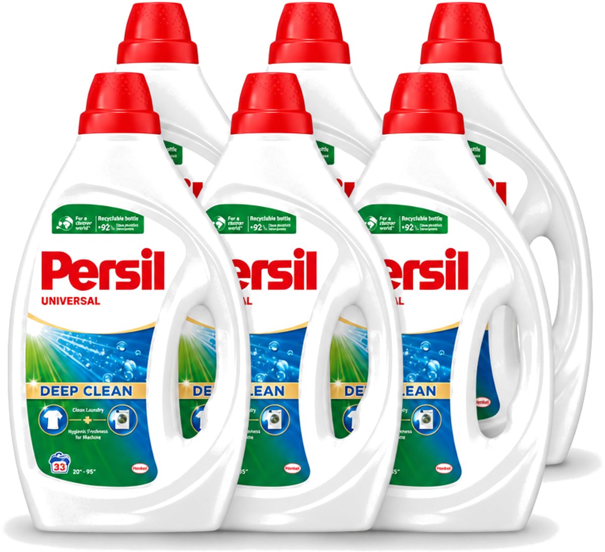 6 x Persil Universal - Vloeibaar Wasmiddel - Witte en Gekleurde Was - 33 Wasbeurten - Voordeelverpakking - 6 stuks