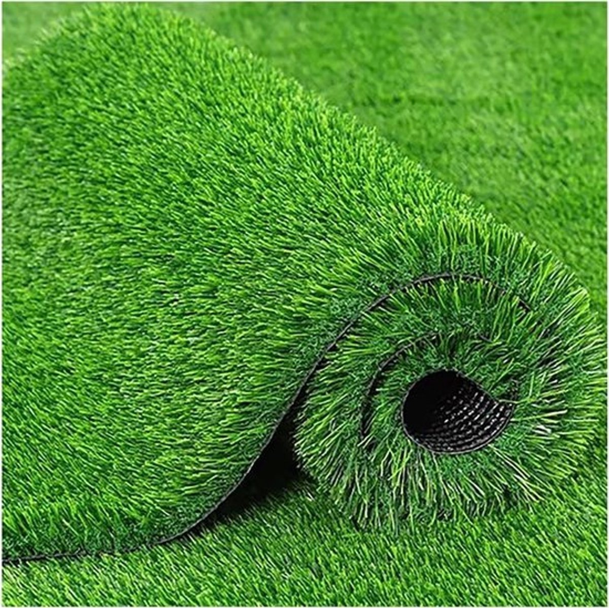Kunstgrasmat - Nep gazon - kunstgazon - Voor tuindecoratie - Realistische - graslook - 20 mm dik - Groen