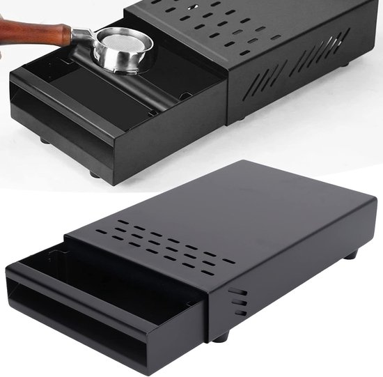 Knock Box voor Koffiemolen, Roestvrijstalen Tray voor Koffieresidu, Ideaal voor Thuis en Koffiewinkels — afbeelding 3