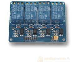 12VDC Relais board 4-kanaals