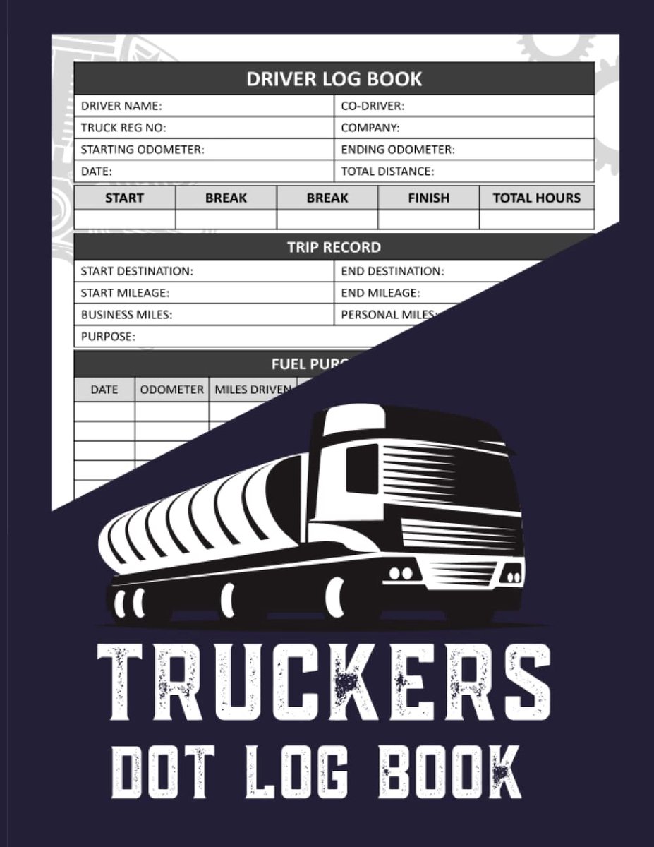 log books for truck drivers: Stay Safe and In Compliance with the DOT Approved Truckers Log Book - ShopVlot