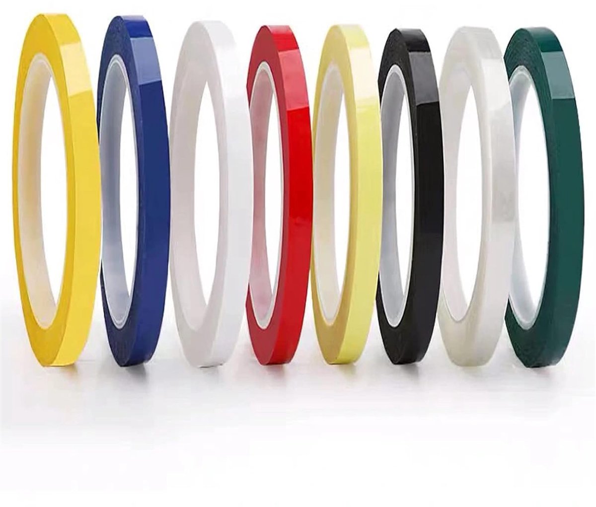 8 Rolls Whiteboard Tape - 3mm x 66m - Gridding Tape - 8 Colours for Art, Marking, Crafts - ShopVlot