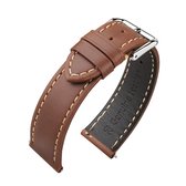 Bracelet de montre Cuir de veau Marron 20mm