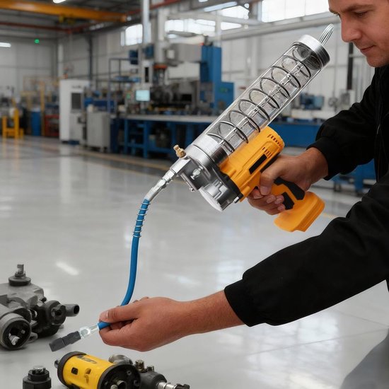 Elektrische Vetpers met Hoogdrukslang en 900 ml Cartridges — afbeelding 4