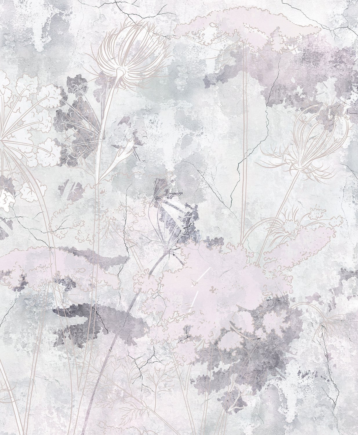 2LIF Mystic Wandkleed fotoprint 120x140cm Grijs