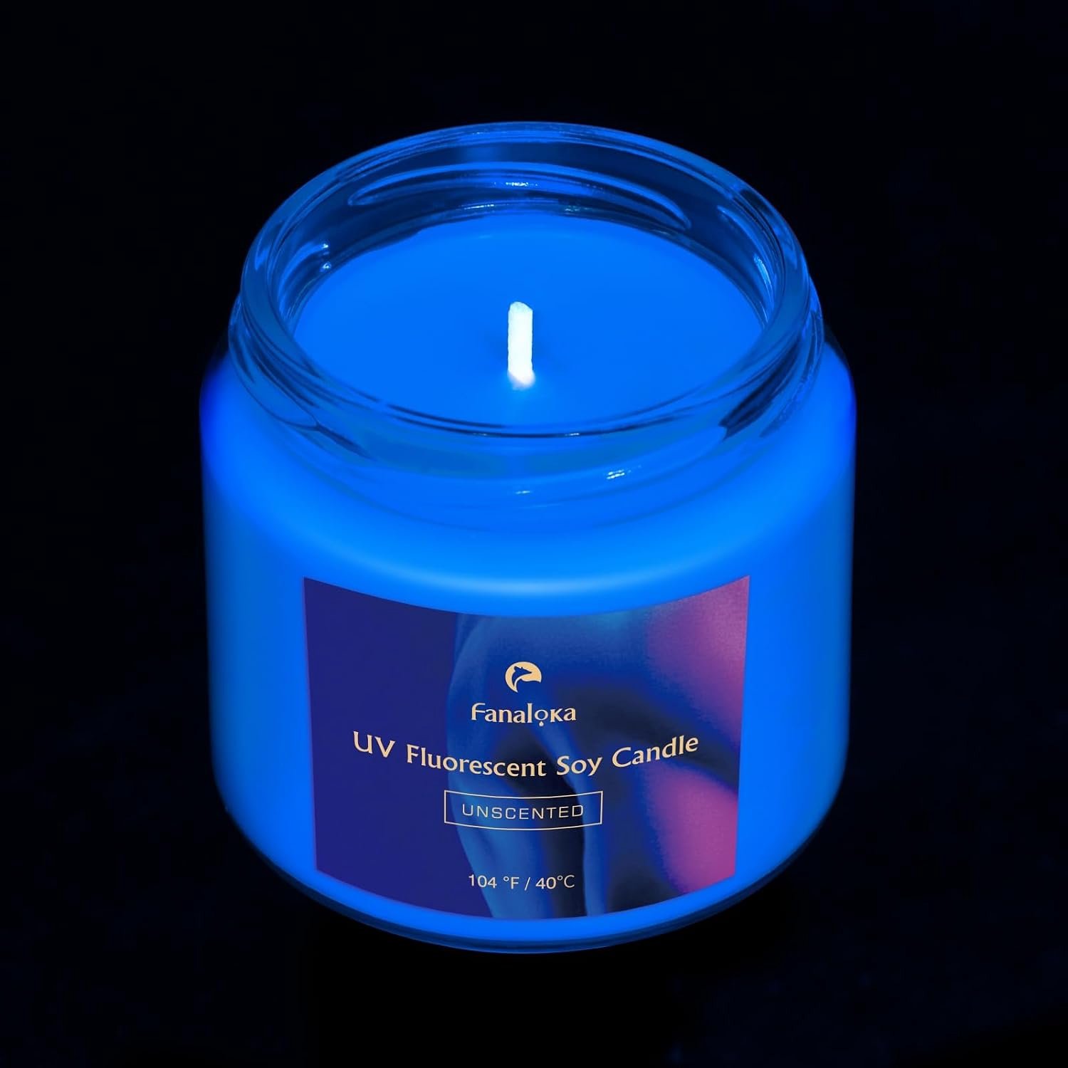 Sojawaskaarsen 40 °C - UV-fluorescerend - ongeparfumeerd - perfect voor nachtelijke feesten - m-winkel