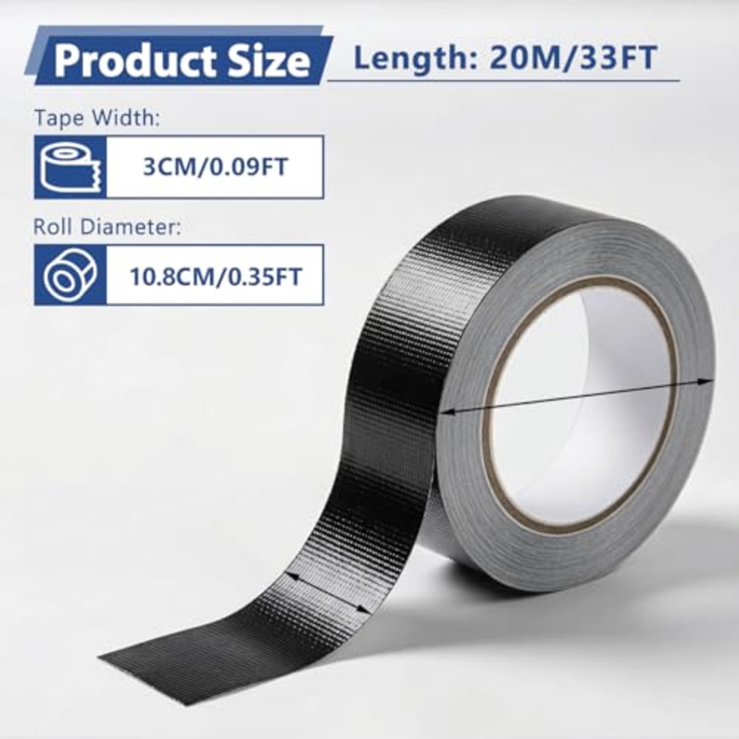 Aluminium Plakband met Glasvezel Net - 30 mm x 20 m voor Uitlaatafdichting