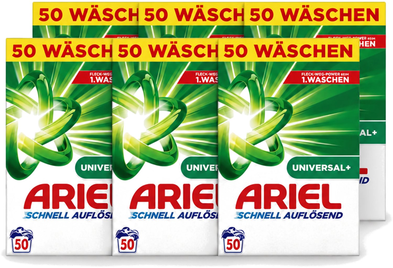 6 x Ariel – Waspoeder – Original – 3 kg – 50 wasbeurten - Voordeelverpakking - 6 stuks