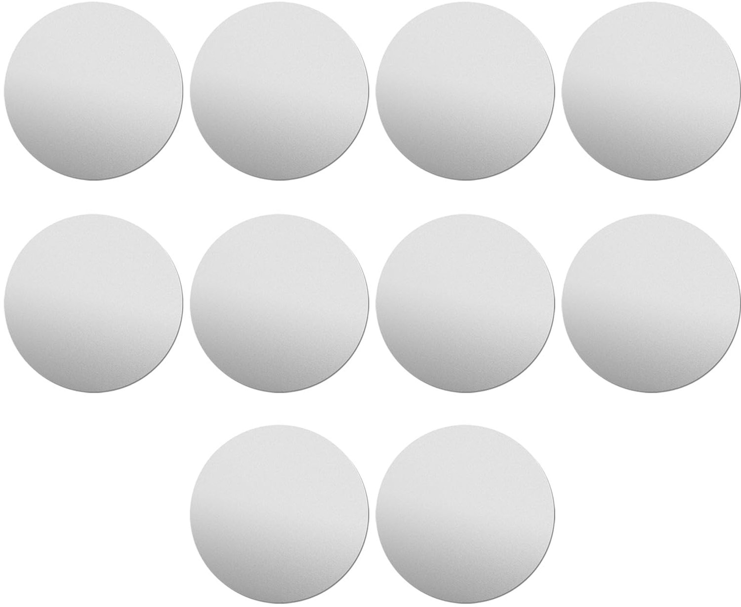 Staalplaten 20 x 1 mm, 10 stuks