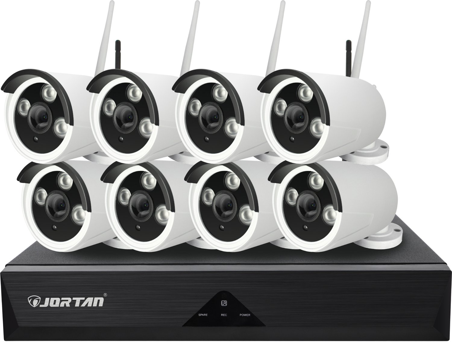 Beveiligingscameraset - 8 camera's - Tweewegaudio - Infrarood nachtzicht - Jortan Tech