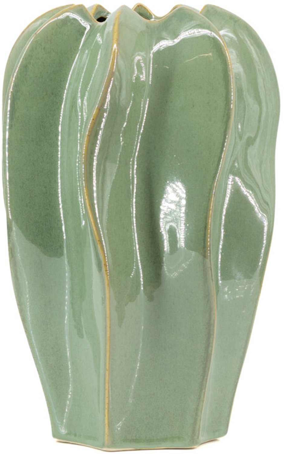 Aardewerk vaas Alba S jade
