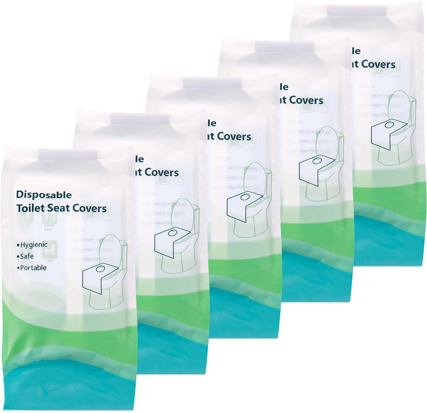50 Stuks Wegwerp Toiletzitting Dekens voor Hygiëne