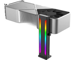 GPU-houder Hoogte Verstelbaar - ARGB Ondersteuning - Magnetische Basis - Eenvoudig te Installeren - Sterke Ondersteuning - Compatibel met Verschillende Chassis - Grafische Kaart Ondersteuning