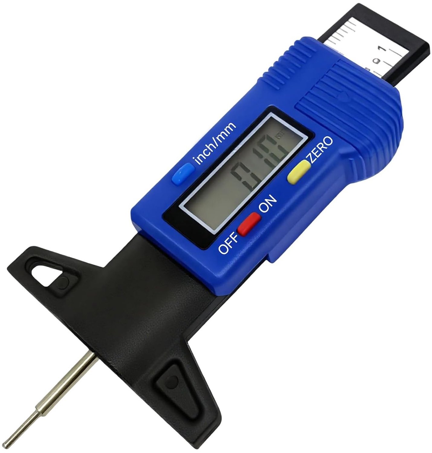 Digitale bandenprofieldieptemeter - Blauw - 0-25,4 mm - Nauwkeurige Profielmeter voor Auto, Motorfiets, Vrachtwagen en Bestelwagen