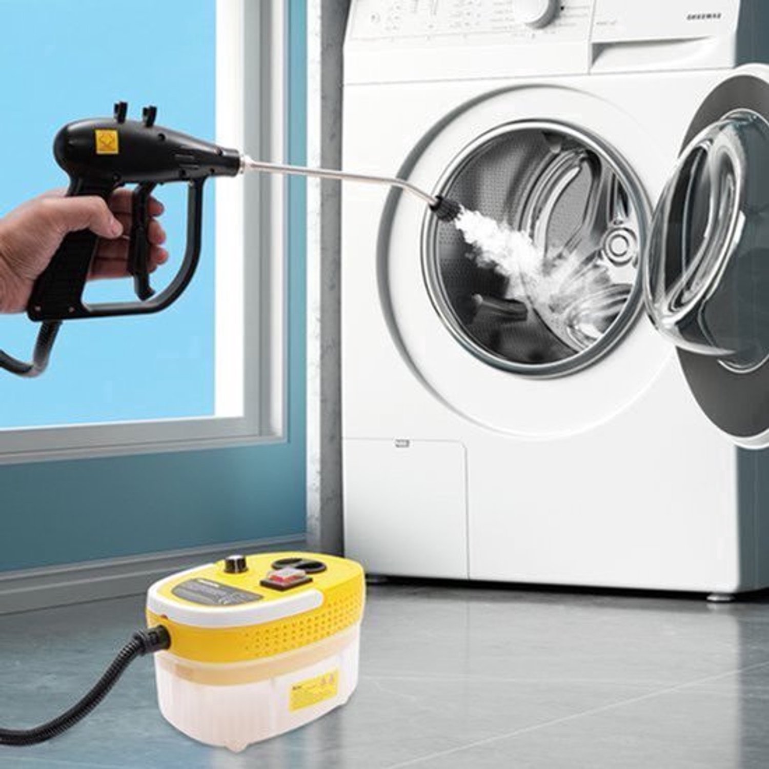 Stoomreiniger Hogedruk - 2500 W Vermogen - 1.2 L Waterreservoir - PP Materiaal - Voor Vloeren En Meubels