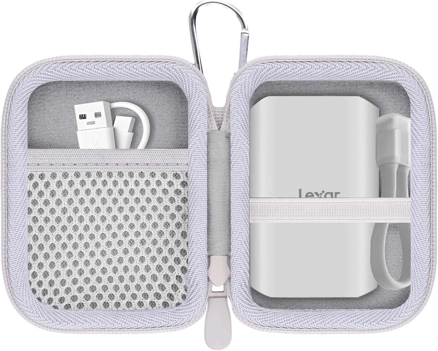 Khanka Case for Lexar TouchLock ES5 ES4 SL500 SL500M 1TB/2TB/4TB External SSD, Storage Case for Lexar - ShopVlot