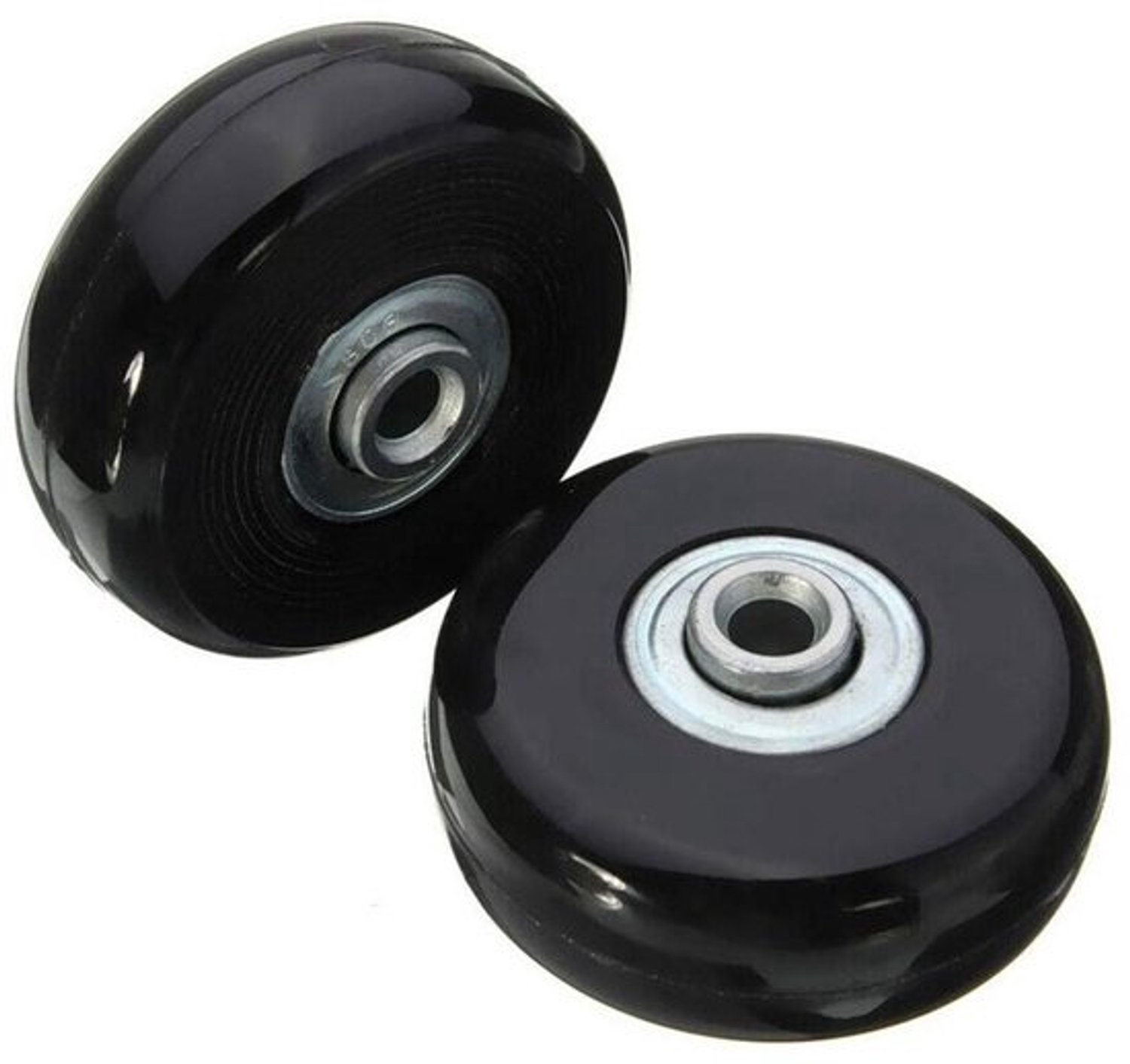Kofferwielen Set - Bagagewielen Vervanging - Reizen Gemak - Stille Loop - 50mm Diameter - Zwart