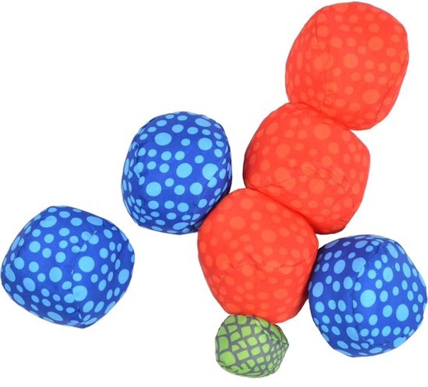 Jeu de Boules Set - Bocce Petanque - Buiten Spelen - Zachte Ballen - Met Tas - Rood Blauw