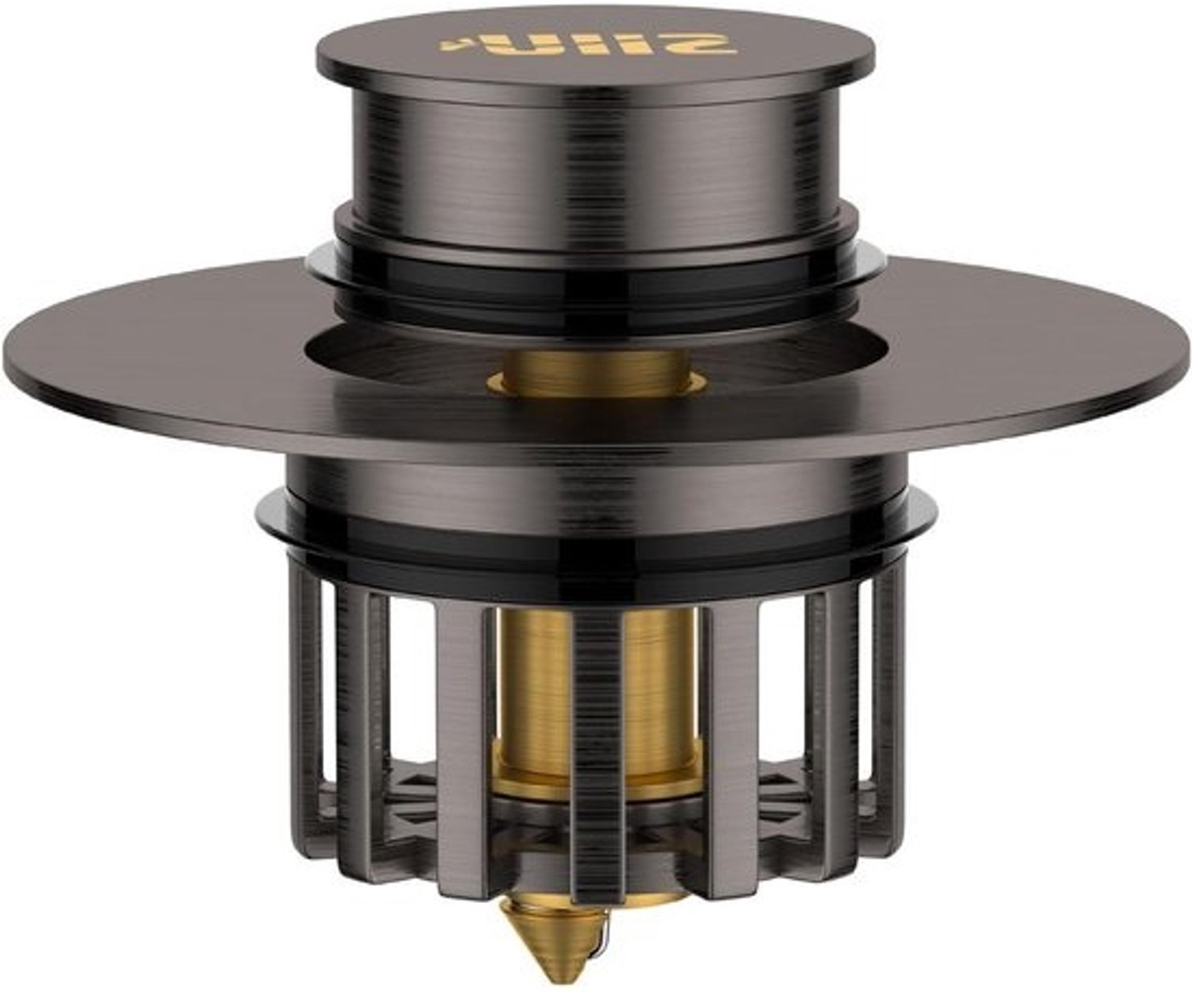 Badstopper Douche Afvoer - Haar Vanger Plug - Badkamer Afvoer Beschermen - Ingebouwde Zeef Opvangt - 6x3cm Gat - Donkergrijs