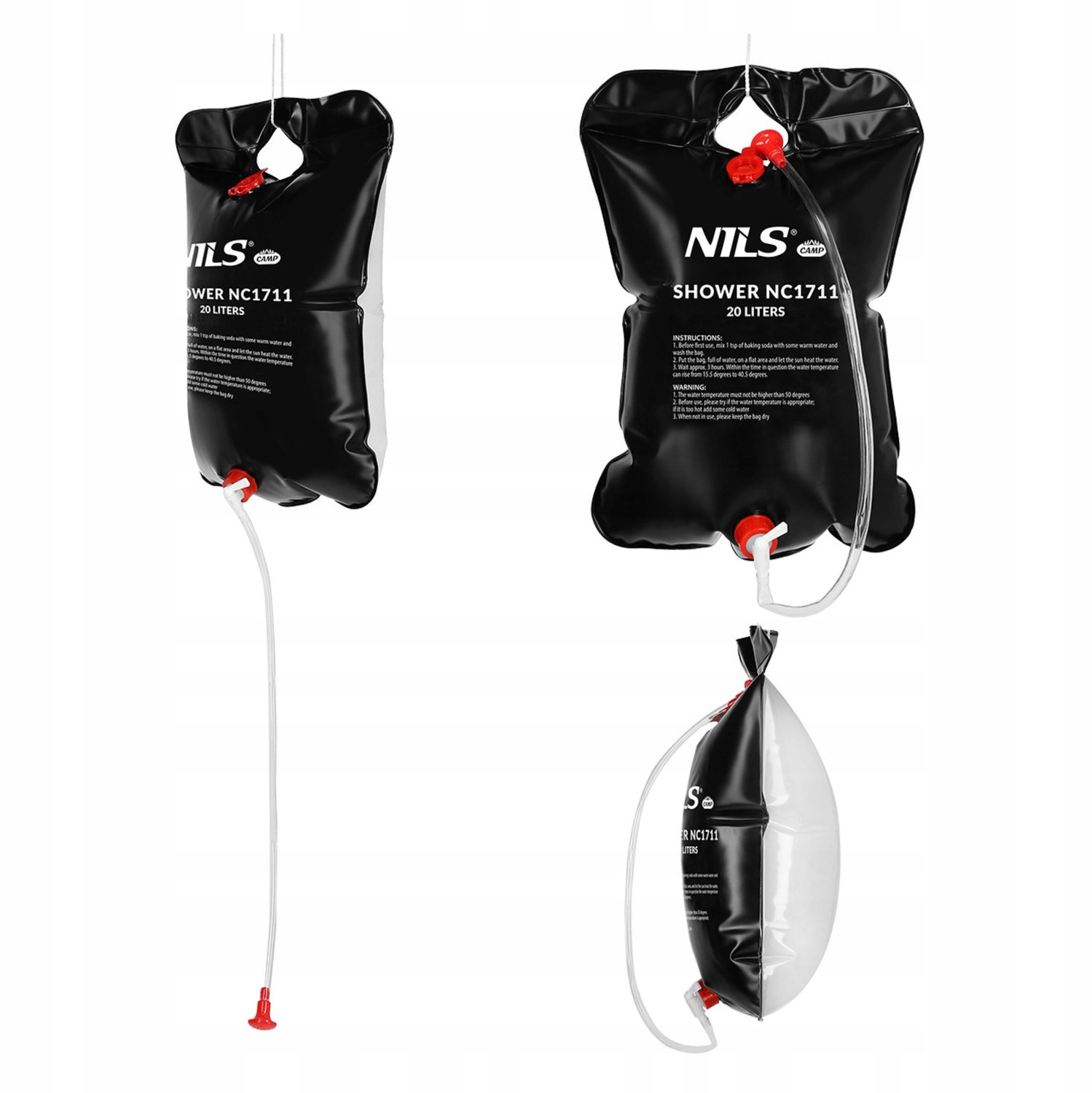 Nils Camp NC1711 Draagbare Douche 20L - Ideaal voor Kamperen & Reizen