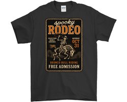 Rodeo Shirt – Spooky Rodeo – Halloween Outfit – Unisex T-Shirt voor Dames & Heren – Leuk Cadeau voor Halloween