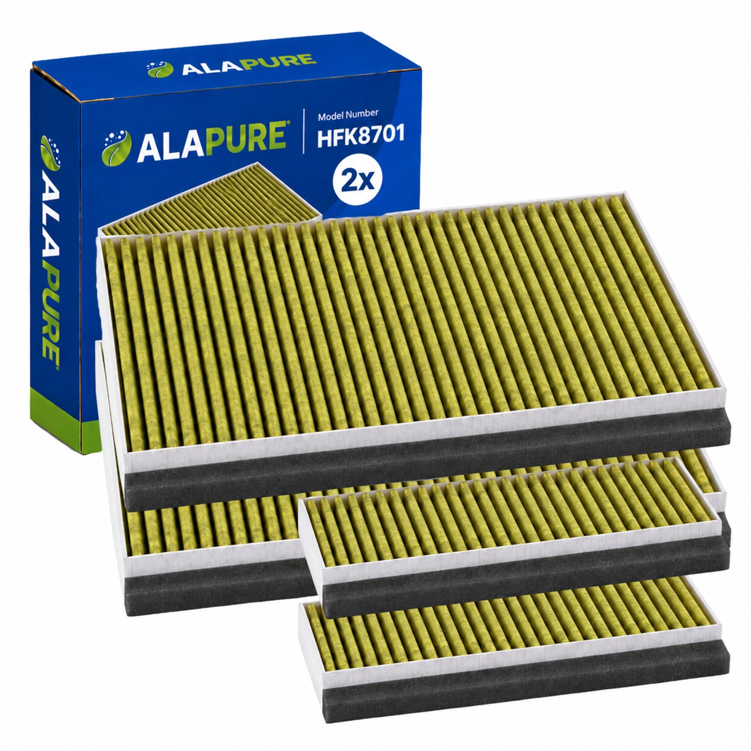 2x CleanAir Plus Koolstoffilter voor Constructa 17005414 / CZ51AIB1X6