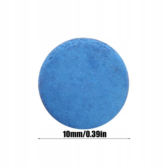 50x Billiartip Leer 10mm - Vervangende Kwaliteitstips — afbeelding 2