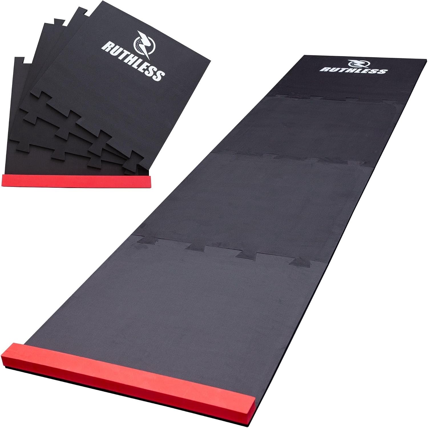 Warmara Dartmat - Dartmat Beschermmat - Dart Accessoire - Zwart - 237cm x 60cm x 1cm