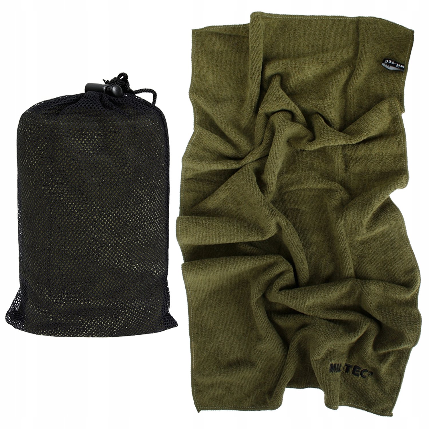 Mil-Tec Sneldrogende Microvezel Handdoek 80x40 cm - Olijfgroen