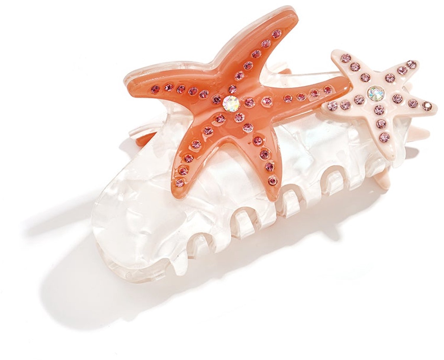 Haarclips met zeestermotief, vakantie-imitatie, acetaat, dagelijkse accessoires
