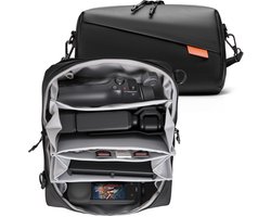 Draagtas, grote zachte tas voor Insta 360 Flow 2 Go Ultra X5 X4, organizer, meerlaagse lagers voor DJI Osmo 360 Mobile 7P 6 tas 3 voor GoPro Hero 13 1