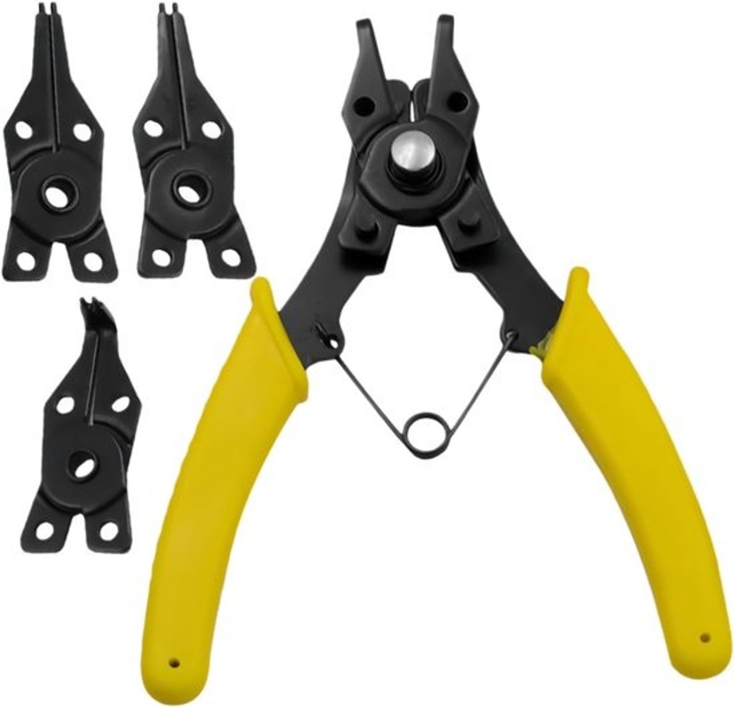 Ringtang Set - Borgclip Tang - Reparaties Uitvoeren - 4-in-1 Veelzijdig Gereedschap - 14x11x1.3cm - Geel