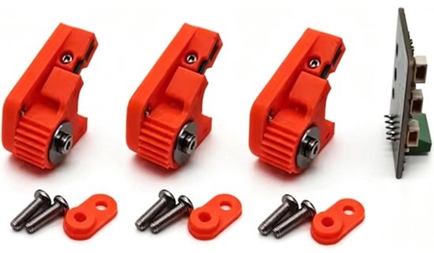 Pedaal Sensor Kit - Hall Effect Upgrade - Sim Racing Verbetering - Geen Slijtage - 3 Delen - Zwart