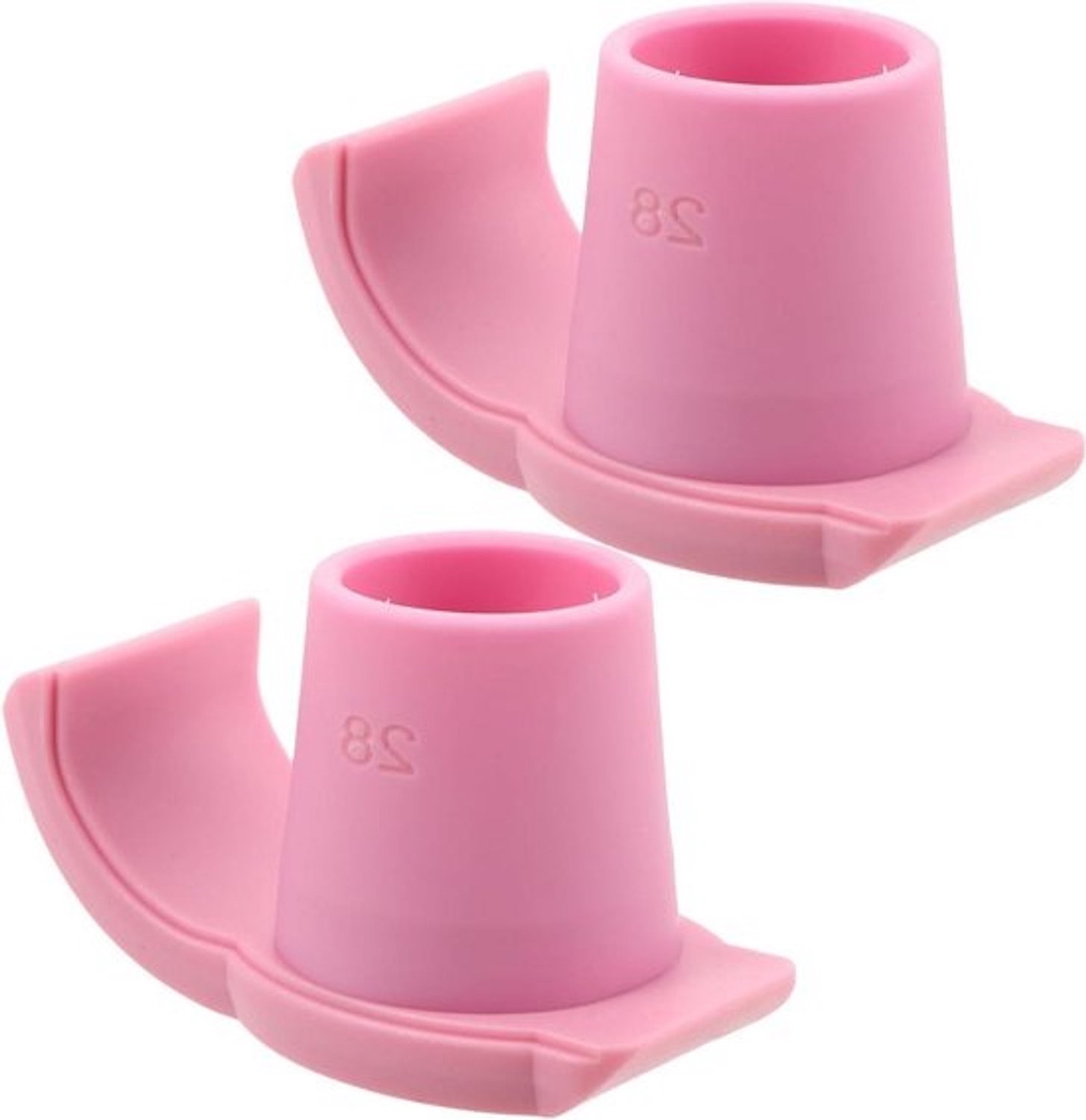 Rollator Ski's - Voetpads - Veilige Mobiliteit - Schokabsorberend Ontwerp - 8x5x4.3cm - Roze