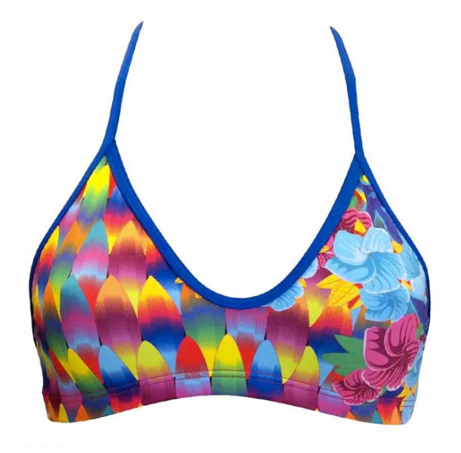 Turbo Surf And Flower Bikinitop Veelkleurig M Vrouw Multicolor