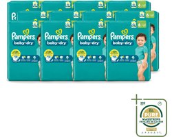 12 x Pampers – Luiers – Baby Dry Maat 6 – 22 Luiers - Wasstrips - Baby Luier - Droge Luier - Luier Voor Baby - Luier Maat 6 - Lekbescherming