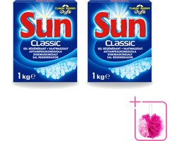 2 x Sun Classic - Vaatwaszout - Klassiek Systeem - 1 kg - Bulkverpakking - Vaatwaszout - Douchemop - Kalkaanslag voorkomen