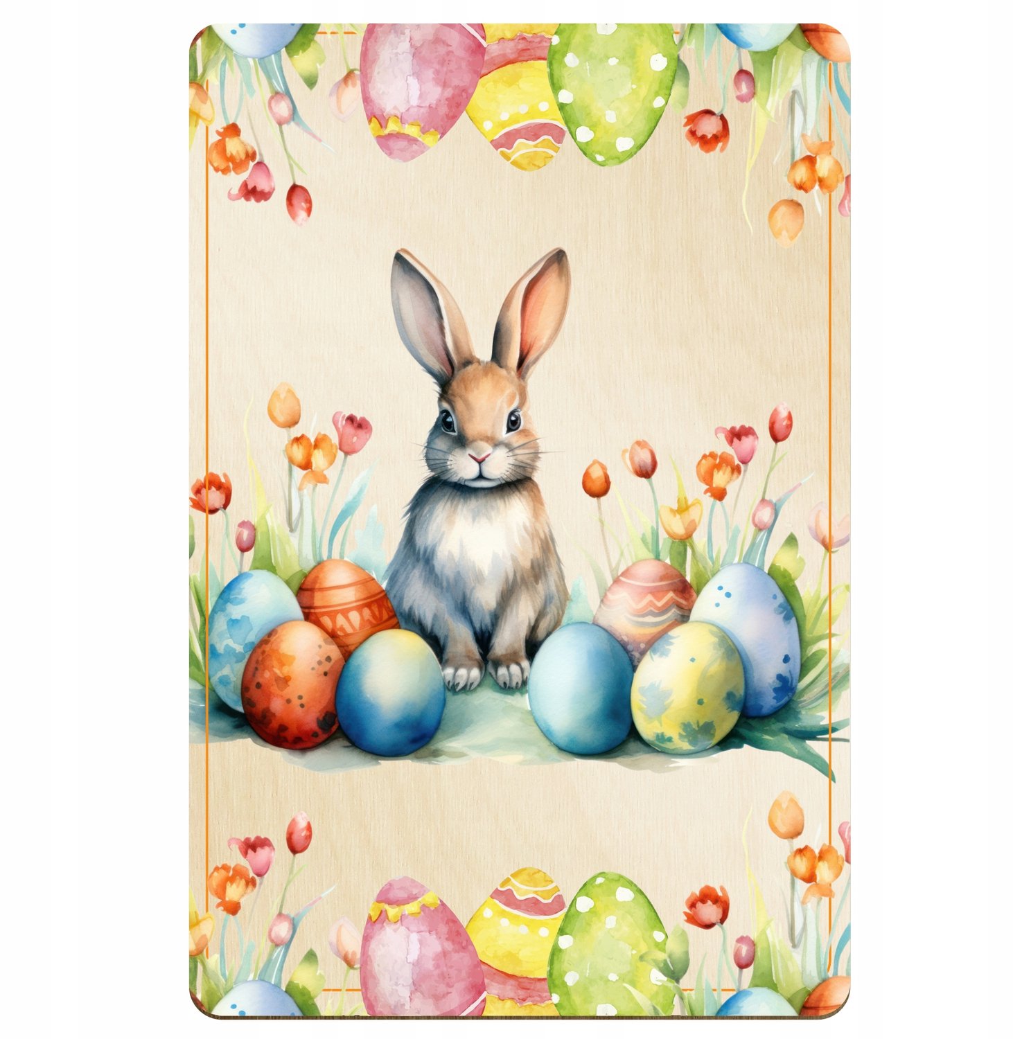 Houten Paasdecoratie Tafelmand Cadeau