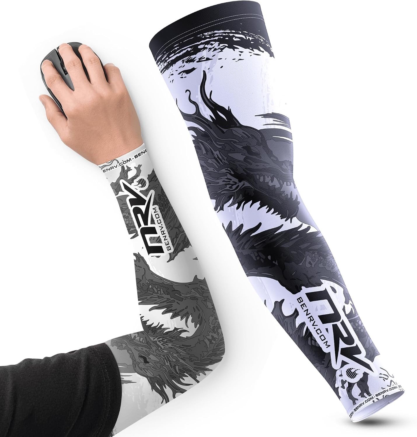 Gaming-manchet - Wit - Maat XXL - Comfortabele Compressiemanchet voor eSport