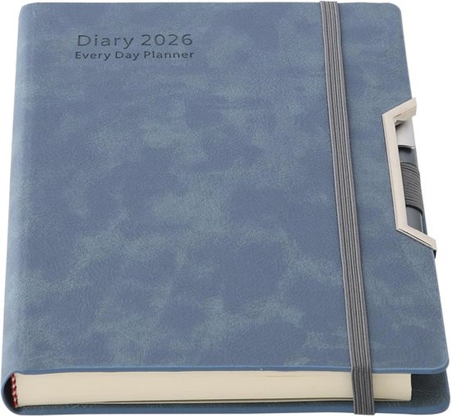 Academische A5 Agenda 2025-2026 - Dag per Pagina met Tabbladen en Pennenlus