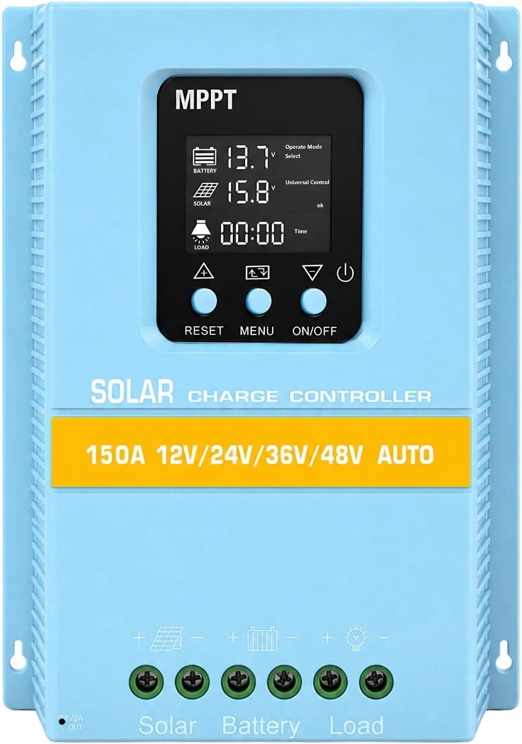 Zonne-laadregelaar 150 A MPPT - 12 V, 24 V, 36 V, 48 V - LCD-display - Efficiënte energieopslag - ShopVlot
