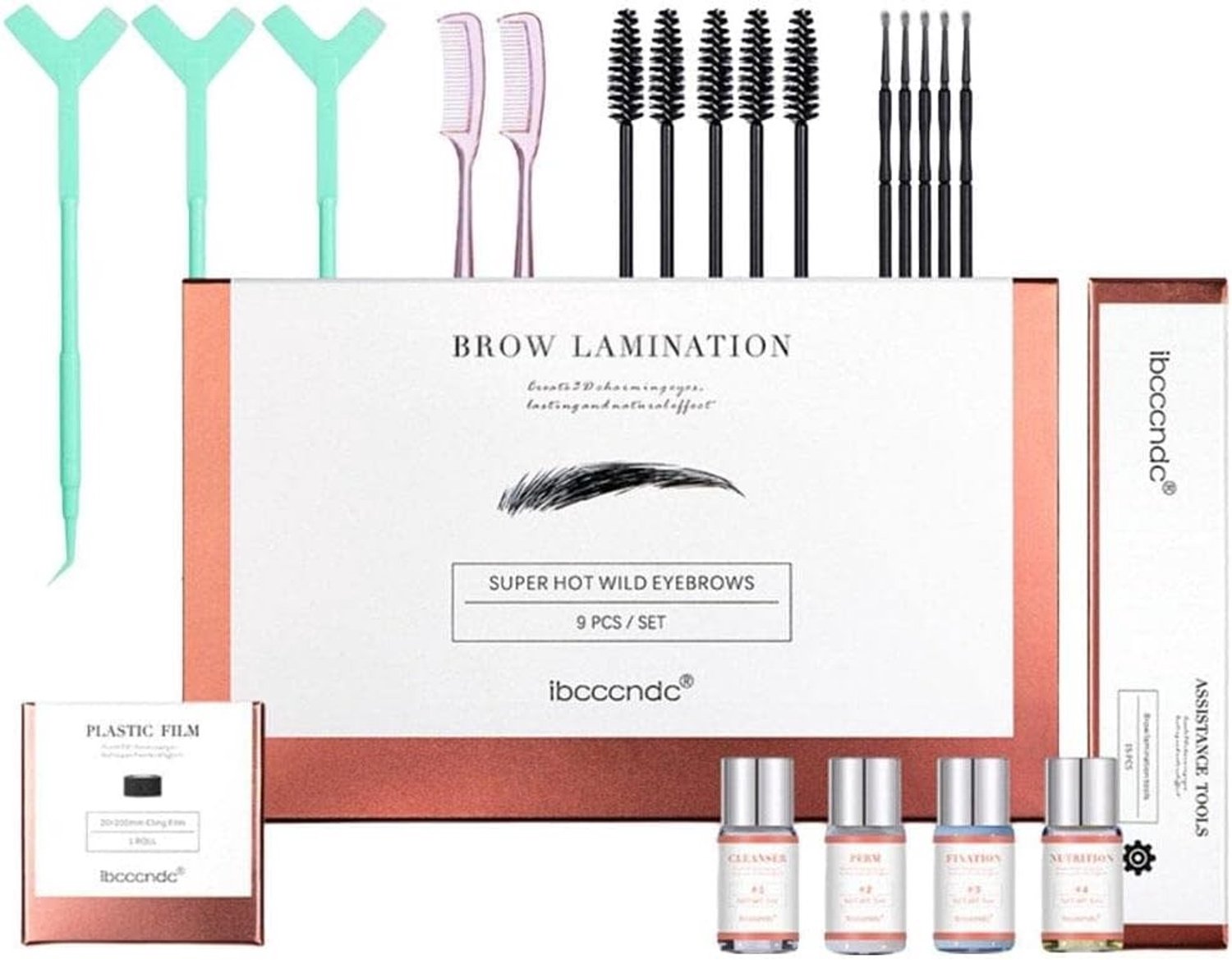 Brow Lamineren Kit - Wit - Professionele Wenkbrauwliftset voor Thuisgebruik