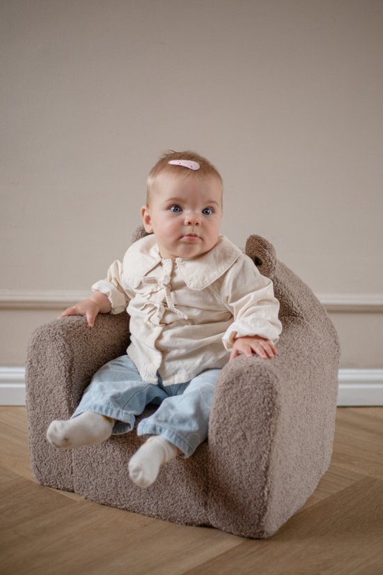 Mooskids Lenny Teddy Taupe Fauteuil — afbeelding 4