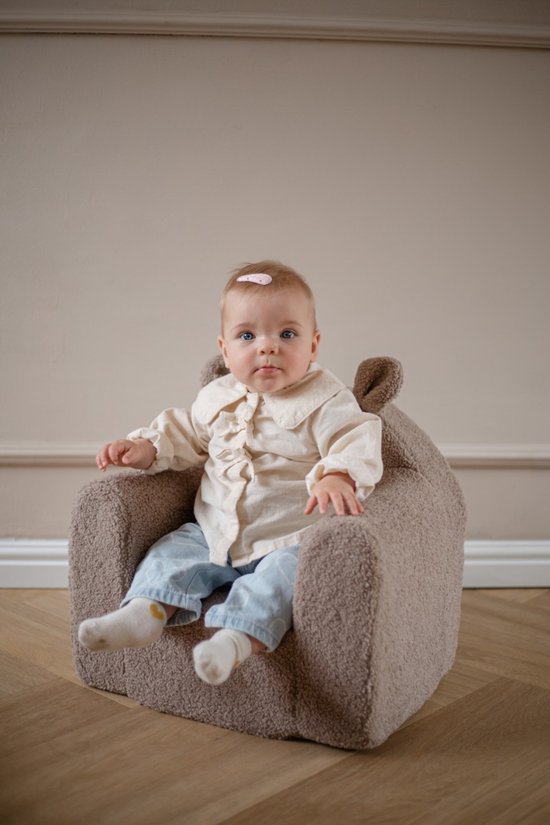 Mooskids Lenny Teddy Taupe Fauteuil — afbeelding 2