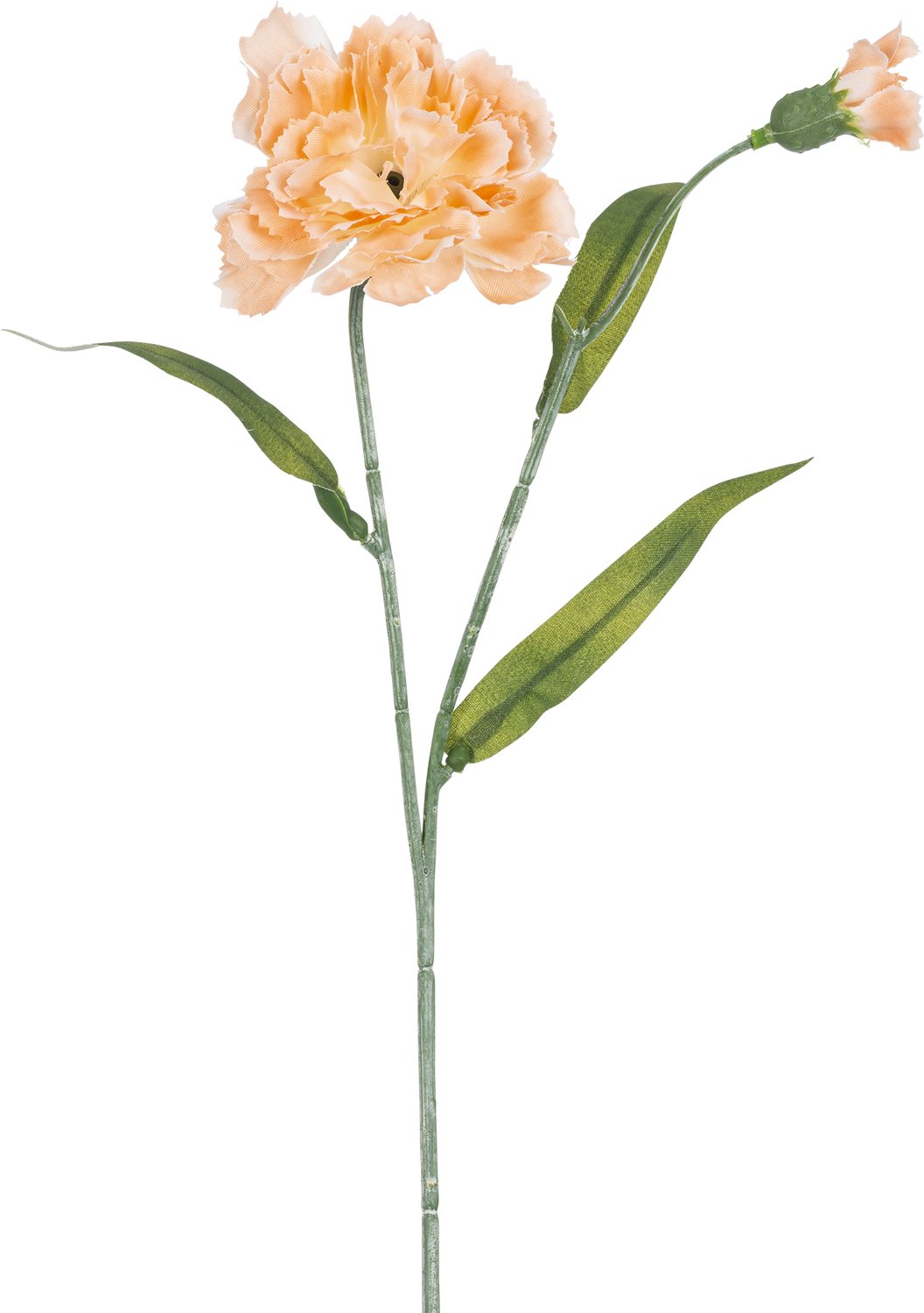 Easyplants Kunstbloem Anjer 40 cm perzik | Zijde | Nepbloemen | perzik | Onderhoudsvrij | Kant-en-klaar