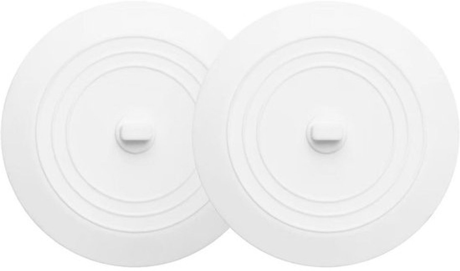 2x Universele Badstop - Afvoerstop voor wastafel en badkuip - 15 cm