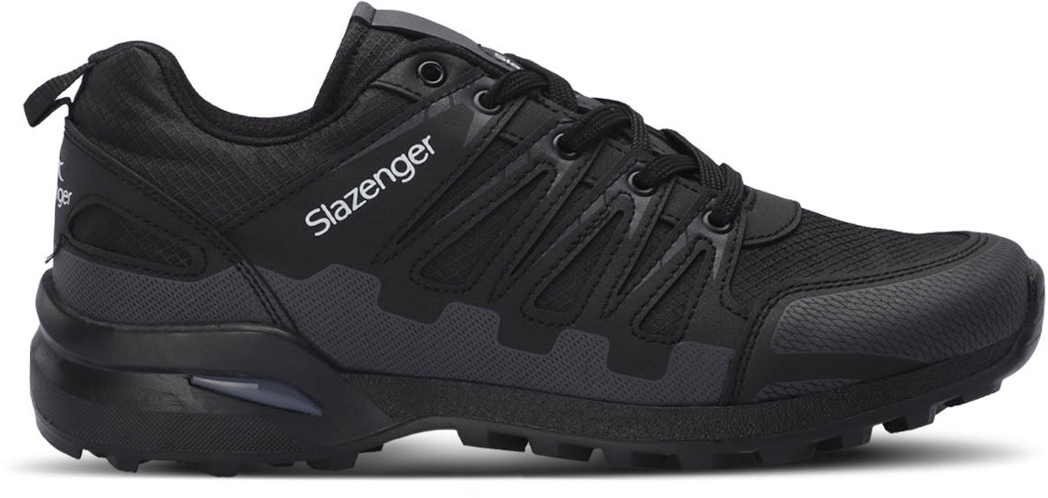 Slazenger Activista Heren Wandelschoenen - Zwart / Donkergrijs
