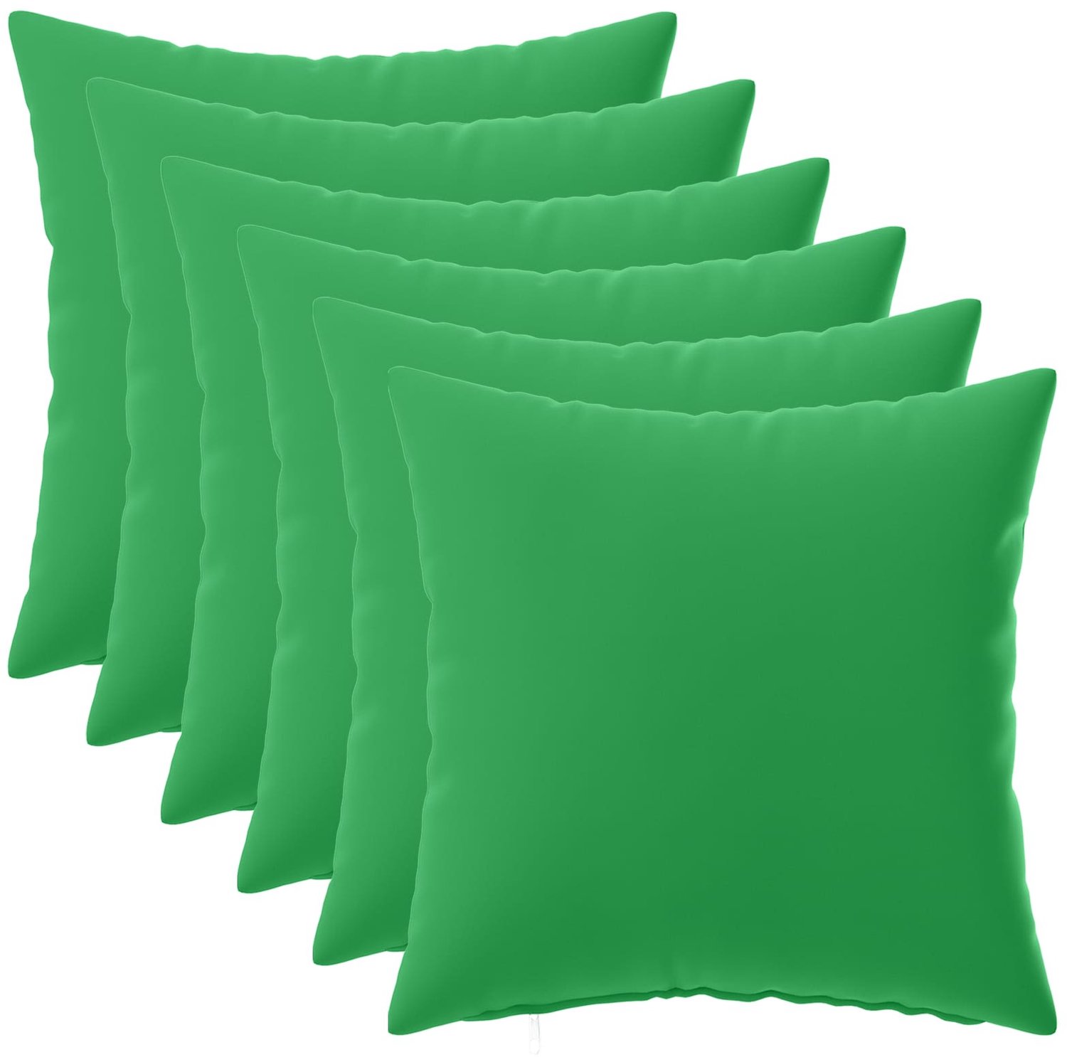 vidaXL Dekenkussen - 6 - st - HEERLEN - Groen - 30 - x - 30 - cm - Polyester