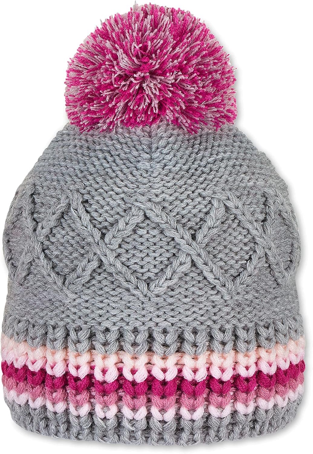 Sterntaler Baby Muts Gebreid Met Pompom & Fleece Voering