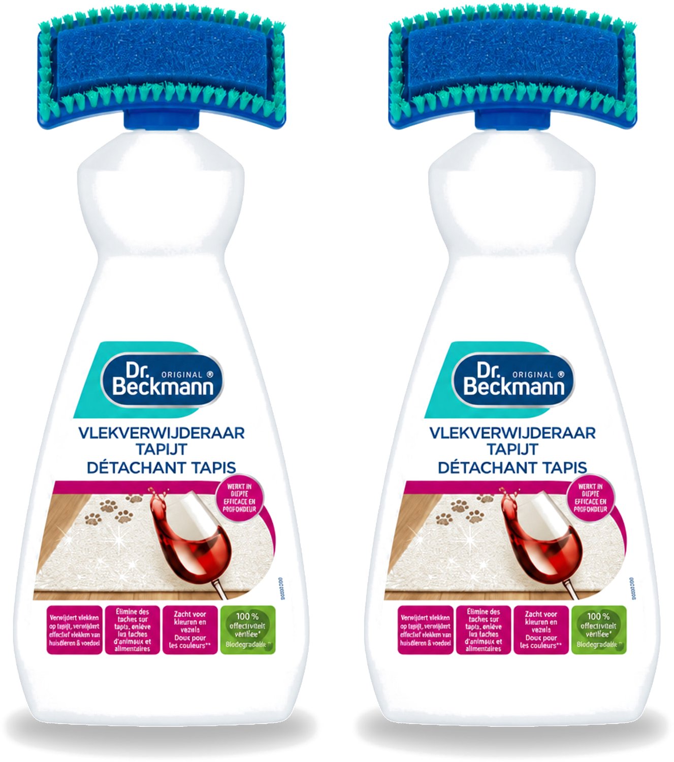 2 x Dr. Beckmann – Vlekkenverwijderaar – Tapijt - 650 ml - Voordeelverpakking - 2 stuks